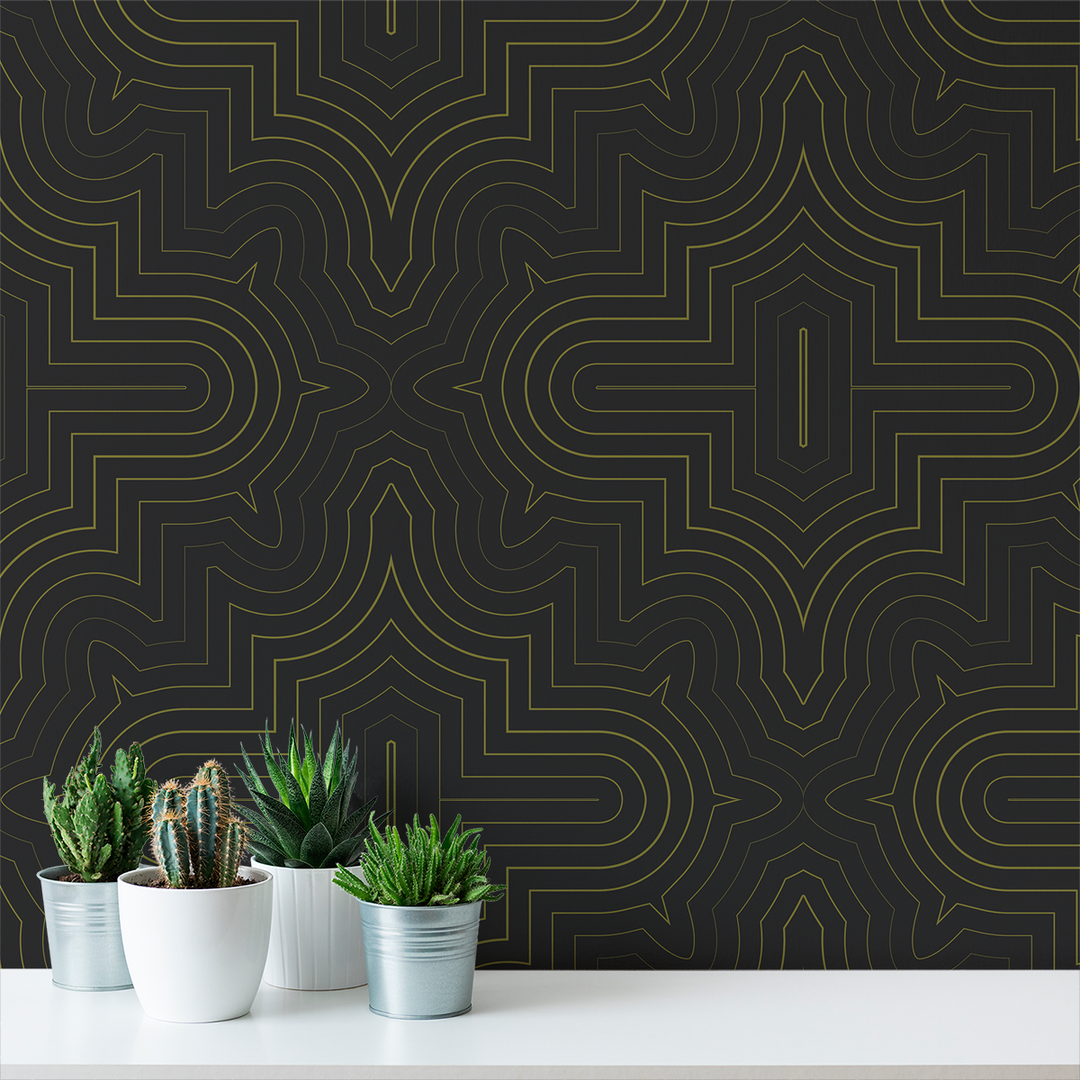 Goldrush - Disco - Trendy Custom Wallpaper | Contemporary Wallpaper Designs | The Detroit Wallpaper Co.