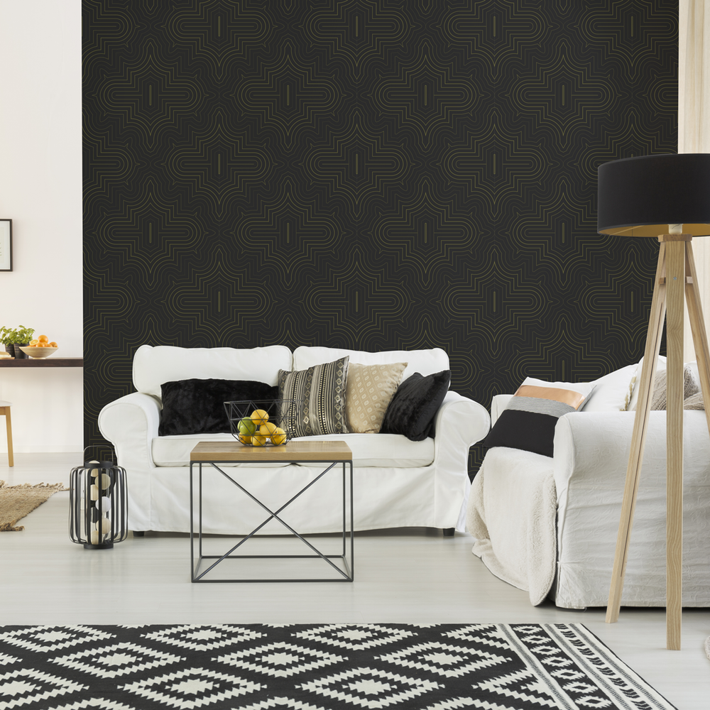 Goldrush - Disco - Trendy Custom Wallpaper | Contemporary Wallpaper Designs | The Detroit Wallpaper Co.