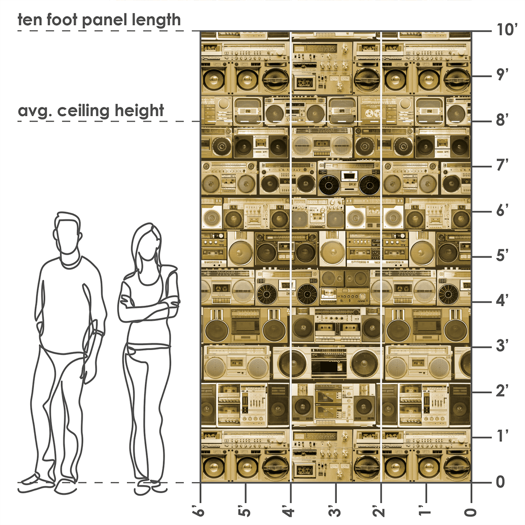 HiFi - Bass - The Detroit Wallpaper Co.