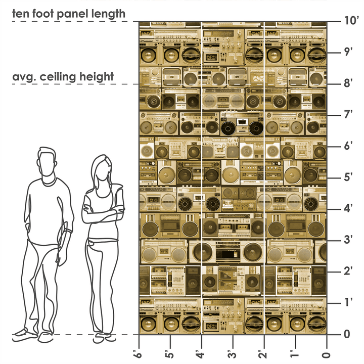 HiFi - Bass - The Detroit Wallpaper Co.