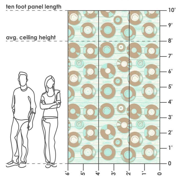 House of Soul - Blues <br> Heidelberg Project - Trendy Custom Wallpaper | Contemporary Wallpaper Designs | The Detroit Wallpaper Co.