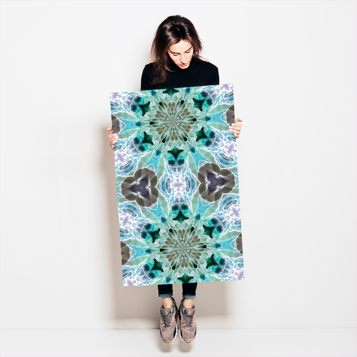 Kaleidoscope - Snowflake - Trendy Custom Wallpaper | Contemporary Wallpaper Designs | The Detroit Wallpaper Co.