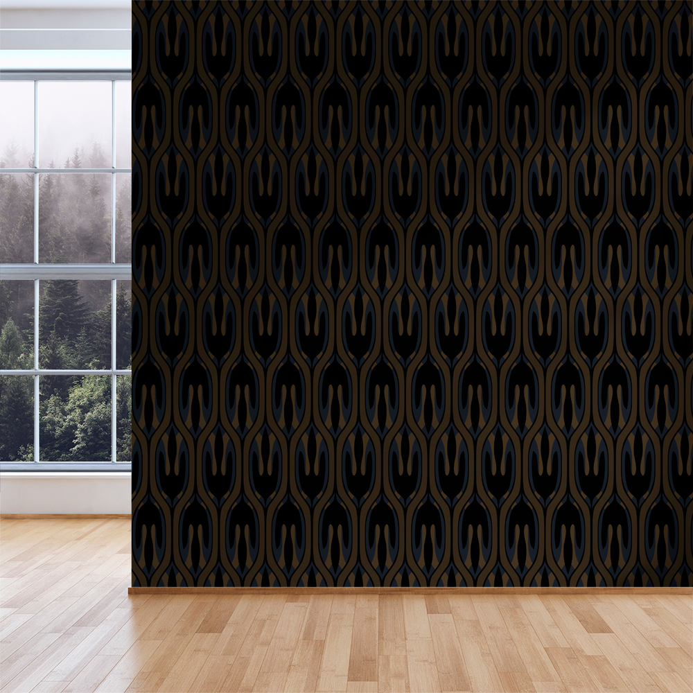Leaf - Sultry - Trendy Custom Wallpaper | Contemporary Wallpaper Designs | The Detroit Wallpaper Co.