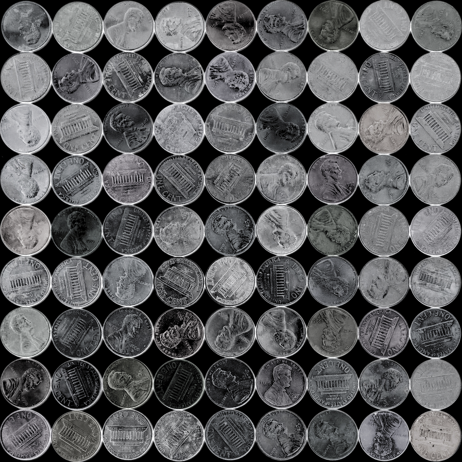 Penny - Zinc <br> Heidelberg Project - Trendy Custom Wallpaper | Contemporary Wallpaper Designs | The Detroit Wallpaper Co.