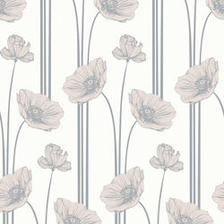 Poppy - Bisque - Trendy Custom Wallpaper | Contemporary Wallpaper Designs | The Detroit Wallpaper Co.