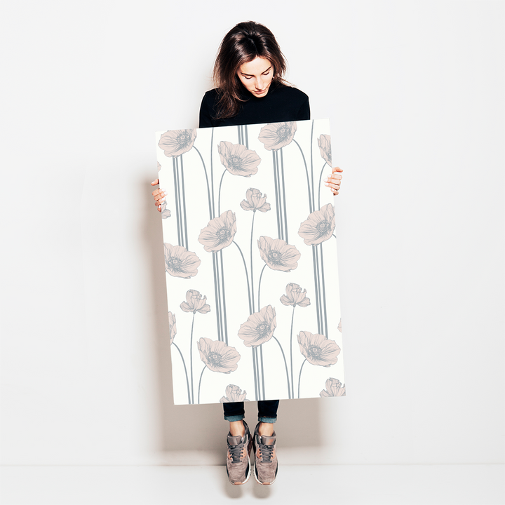 Poppy - Bisque - Trendy Custom Wallpaper | Contemporary Wallpaper Designs | The Detroit Wallpaper Co.