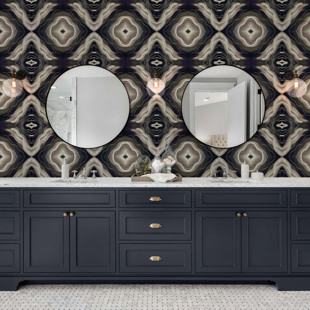 Reno - Moonlit - The Detroit Wallpaper Co.