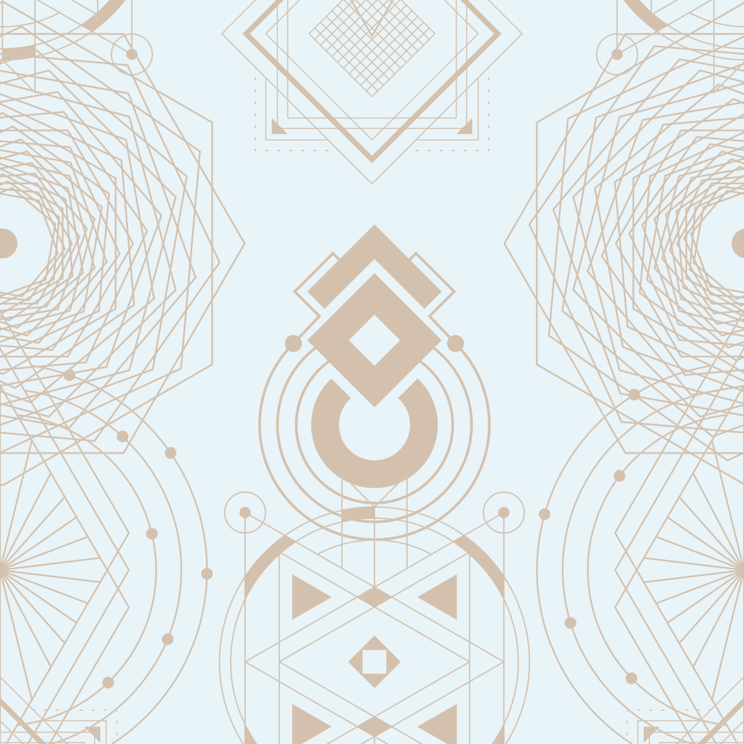 Sacred Geometry - Believe - Trendy Custom Wallpaper | Contemporary Wallpaper Designs | The Detroit Wallpaper Co.