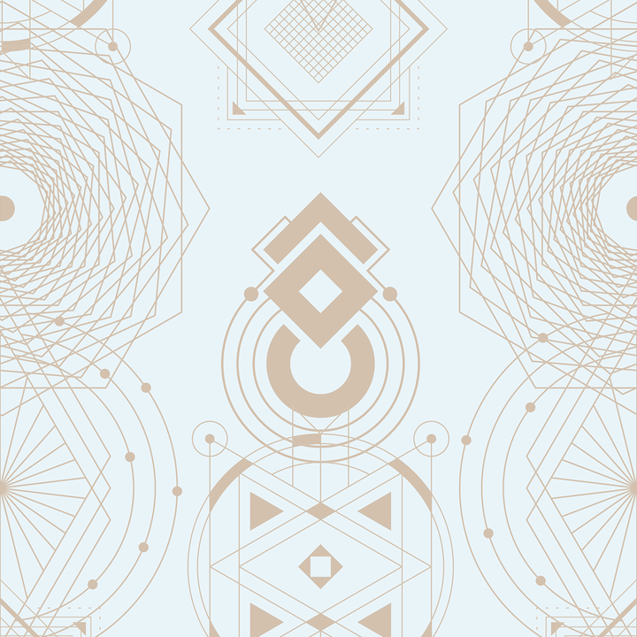 Sacred Geometry - Believe - Trendy Custom Wallpaper | Contemporary Wallpaper Designs | The Detroit Wallpaper Co.