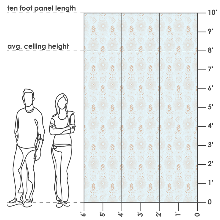 Sacred Geometry - Believe - Trendy Custom Wallpaper | Contemporary Wallpaper Designs | The Detroit Wallpaper Co.