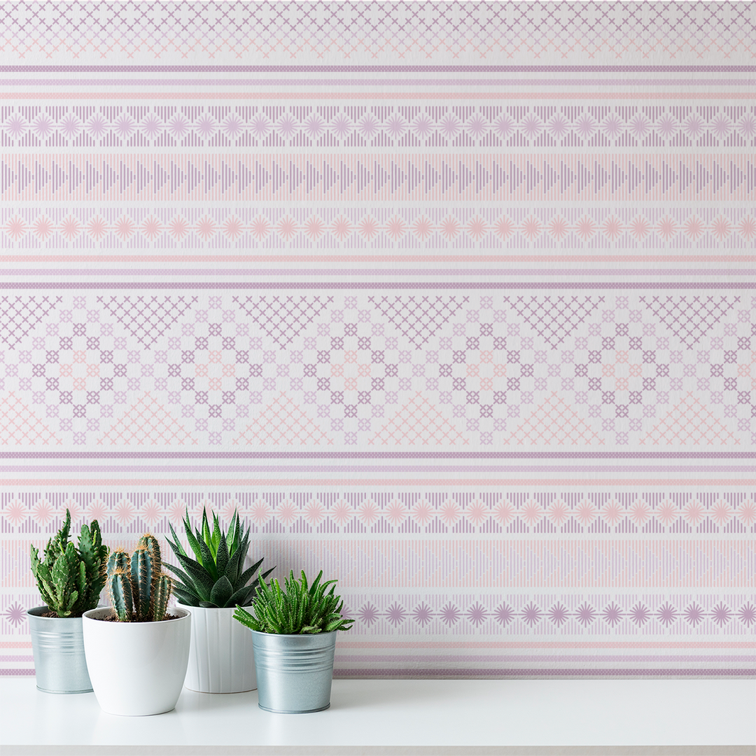 Stitch - Frosting - Trendy Custom Wallpaper | Contemporary Wallpaper Designs | The Detroit Wallpaper Co.