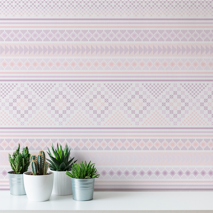 Stitch - Frosting - Trendy Custom Wallpaper | Contemporary Wallpaper Designs | The Detroit Wallpaper Co.