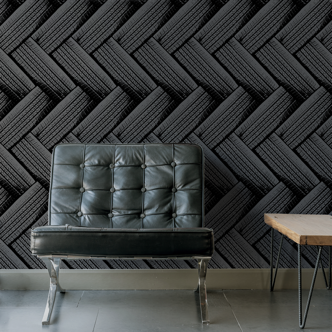 Tirenation - Tread - Trendy Custom Wallpaper | Contemporary Wallpaper Designs | The Detroit Wallpaper Co.