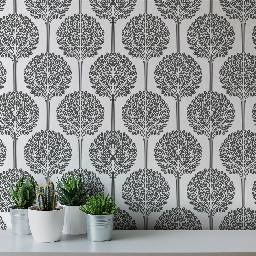 Topiary - Formal - Trendy Custom Wallpaper | Contemporary Wallpaper Designs | The Detroit Wallpaper Co.