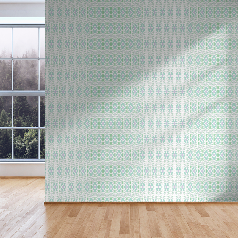 Trellis - Frozen - Trendy Custom Wallpaper | Contemporary Wallpaper Designs | The Detroit Wallpaper Co.