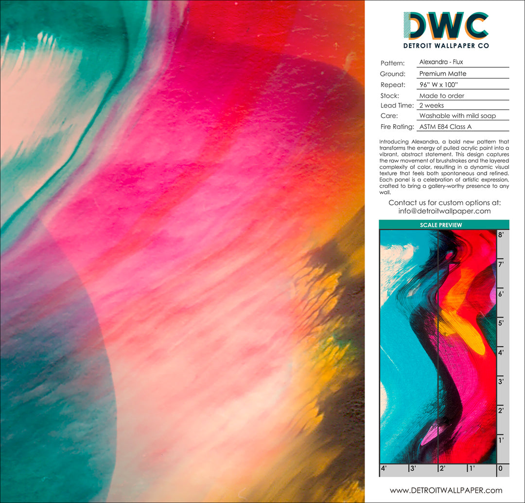 Alexandra - Flux <br> Wallpaper Mural