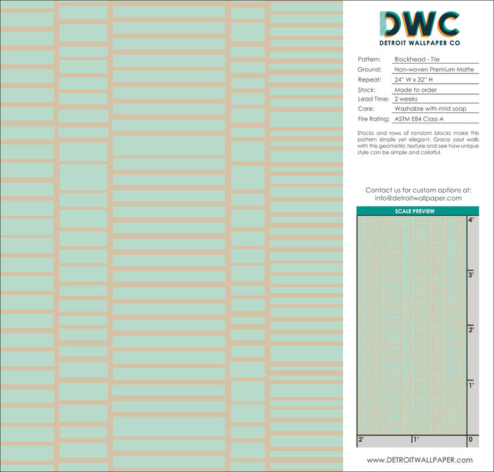 Blockhead - Tile <br> Wallpaper