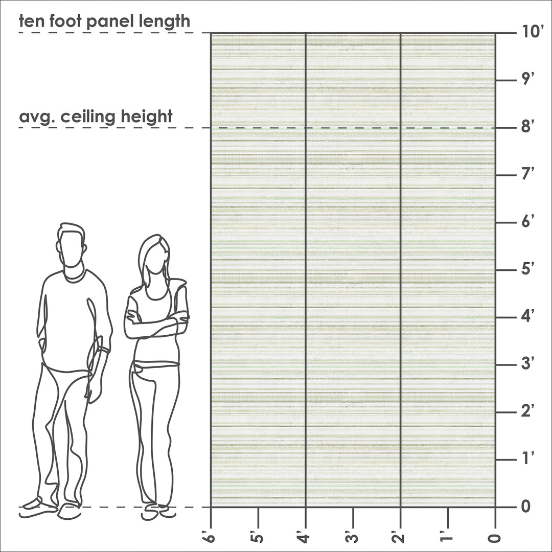 Concrete Stripe - Green <br> Wallpaper