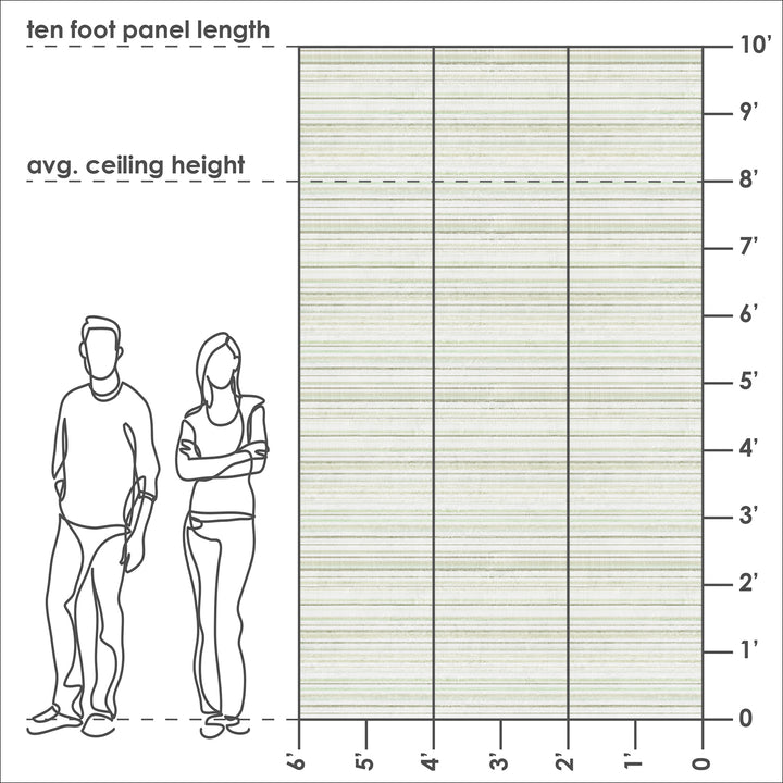 Concrete Stripe - Green <br> Wallpaper