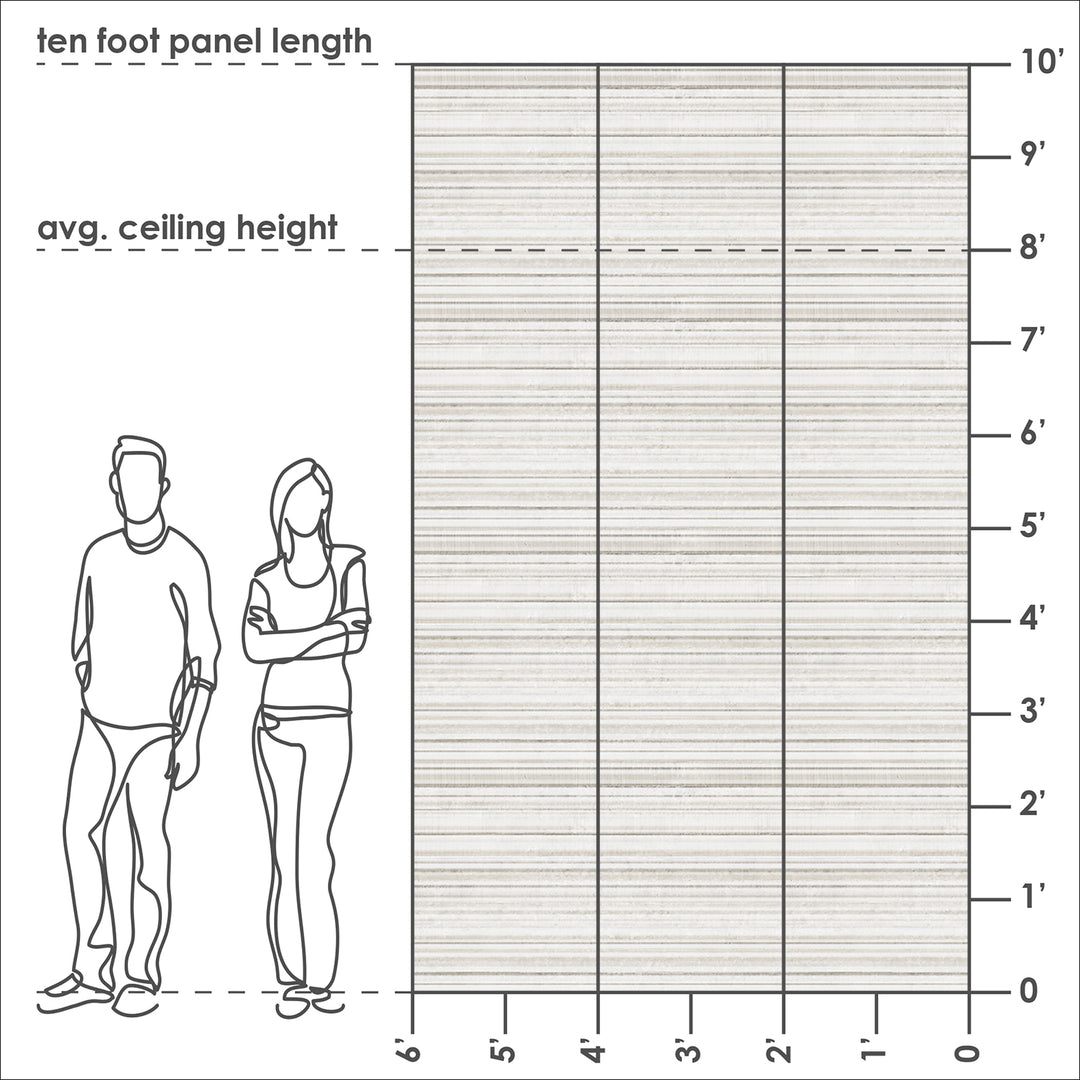 Concrete Stripe - Sediment <br> Wallpaper