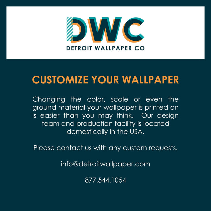 Kensington - Chalk Board <br> Wallpaper - The Detroit Wallpaper Co.