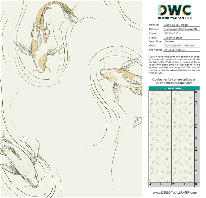 Don't Be Koi - Pond <br> Wallpaper