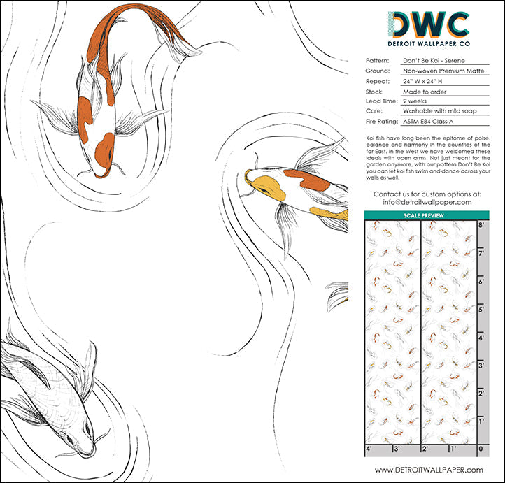 Don't Be Koi - Serene <br> Wallpaper