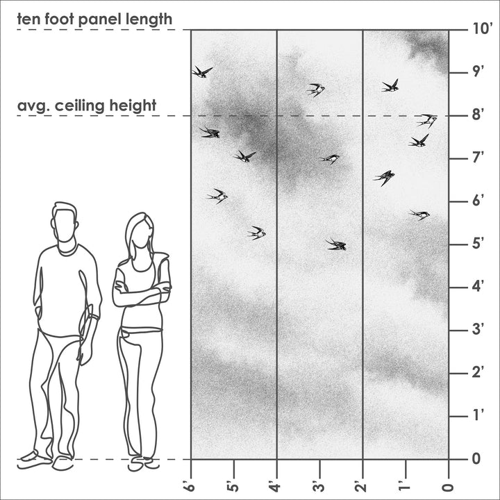 Flit - Nocturne <br> Wallpaper Mural