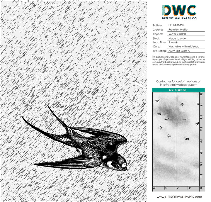 Flit - Nocturne <br> Wallpaper Mural