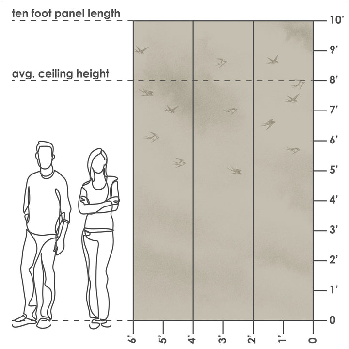 Flit - Sunbleached <br> Wallpaper Mural