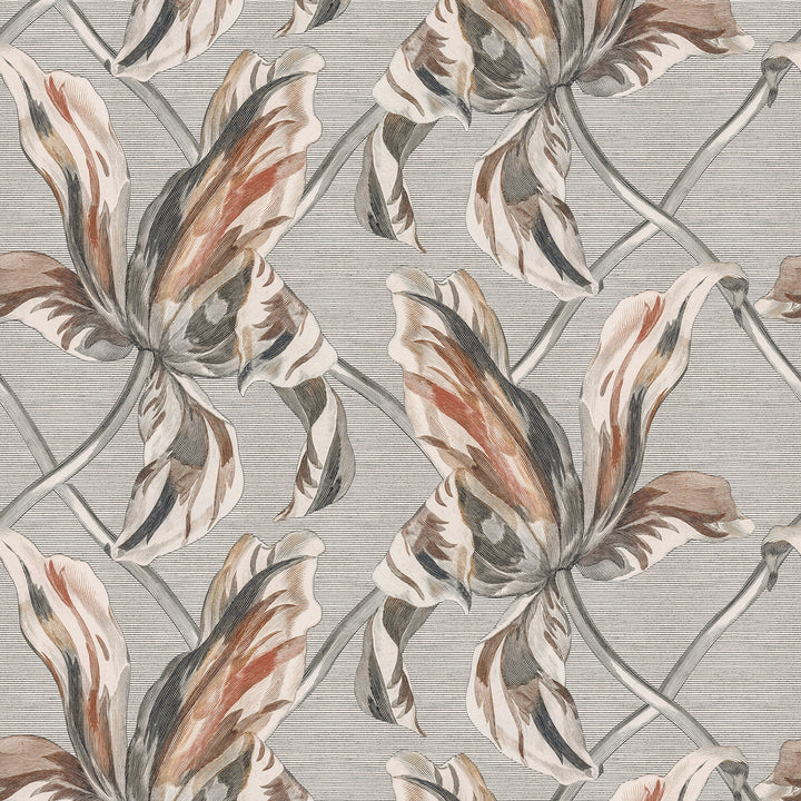 Floral Lattice - Rustic <br> Wallpaper