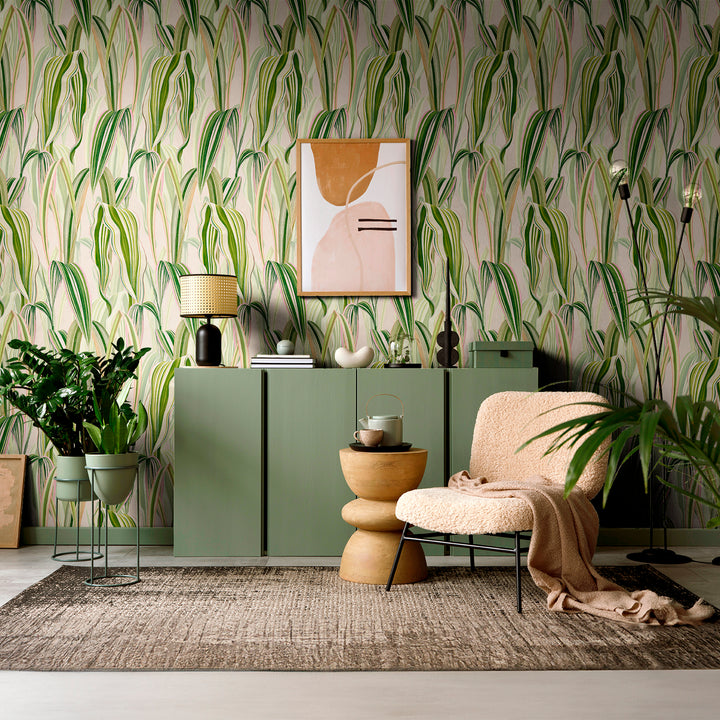 Gentle - Rose Oil <br> Wallpaper - The Detroit Wallpaper Co.