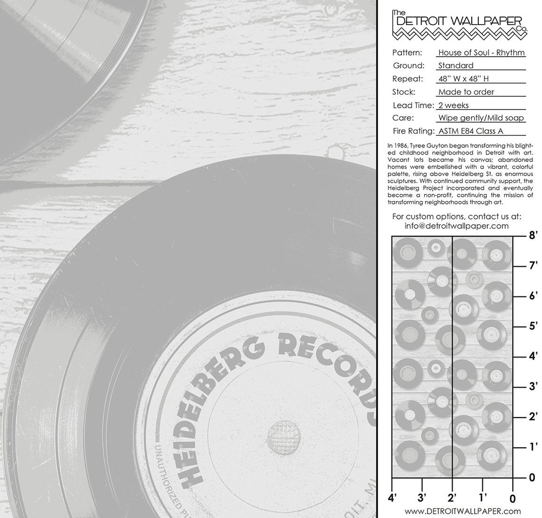 House of Soul - Rhythm <br> Wallpaper - The Detroit Wallpaper Co.