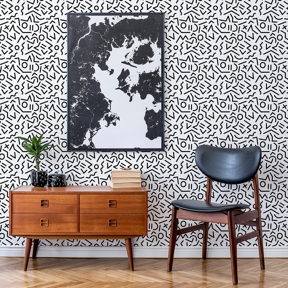 Jump - Optic <br> Wallpaper - The Detroit Wallpaper Co.