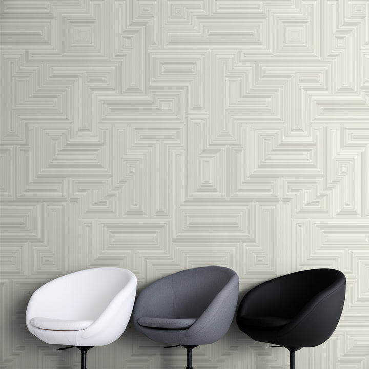 Maze - Swiss Coffee <br> Wallpaper