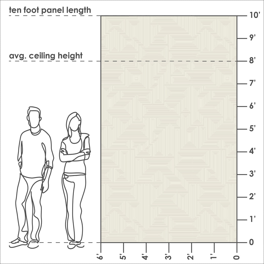 Maze - Swiss Coffee <br> Wallpaper