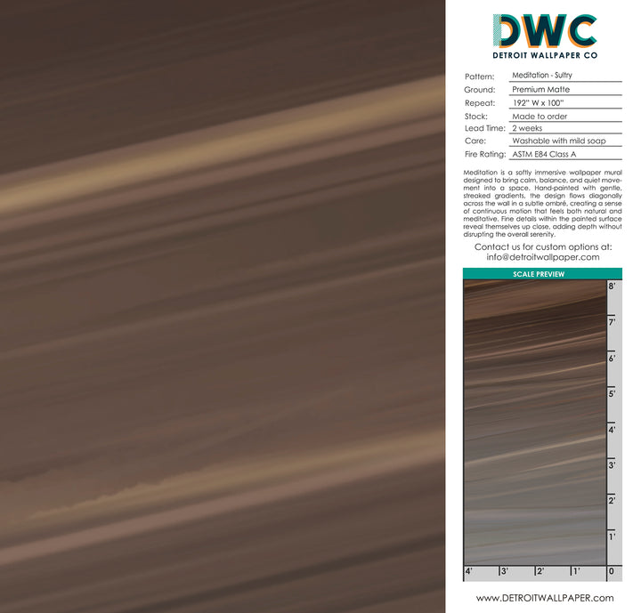 Meditation - Sultry <br> Wallpaper Mural