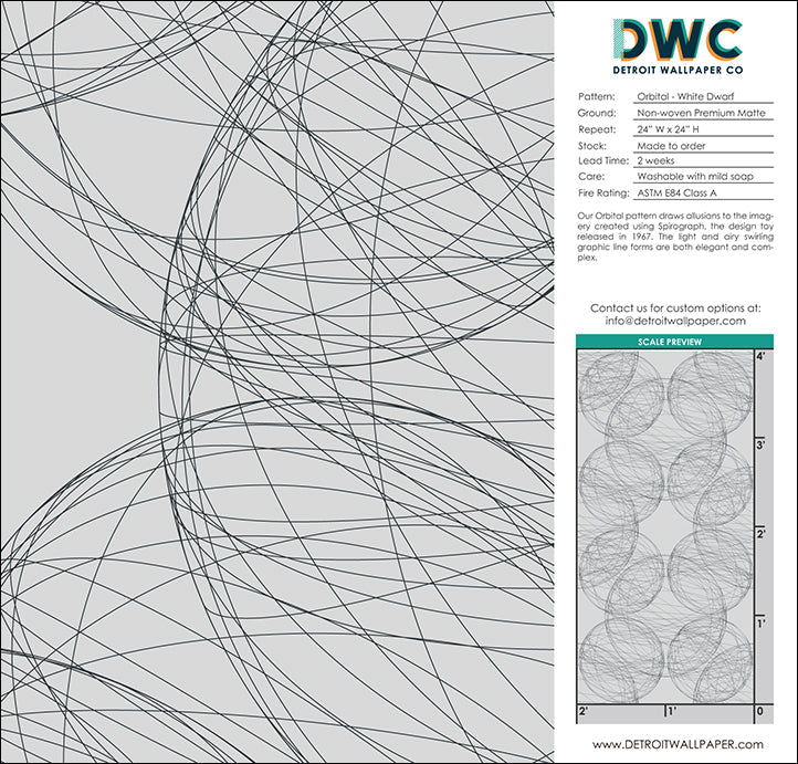 Orbital - White Dwarf <br> Wallpaper - The Detroit Wallpaper Co.
