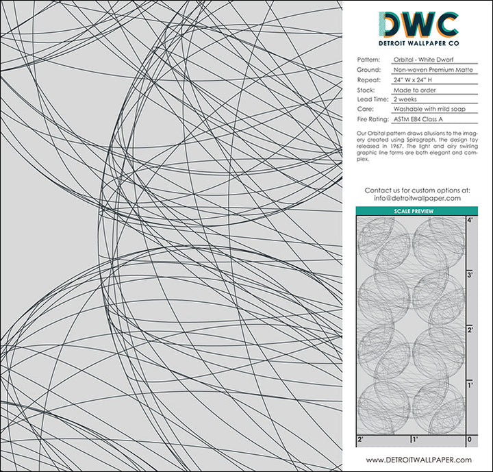 Orbital - White Dwarf <br> Wallpaper - The Detroit Wallpaper Co.