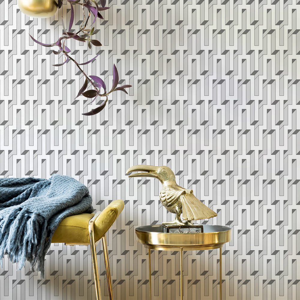 Pathfinder - Escher <br> Wallpaper - The Detroit Wallpaper Co.