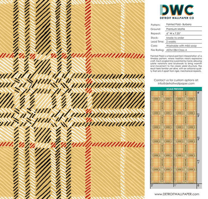 Painted Plaid - Burberry <br> Wallpaper