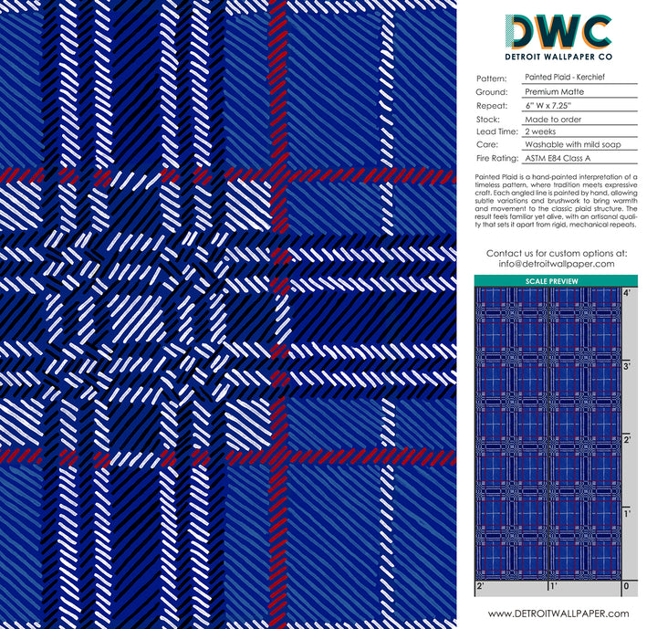 Painted Plaid - Kercheif <br> Wallpaper