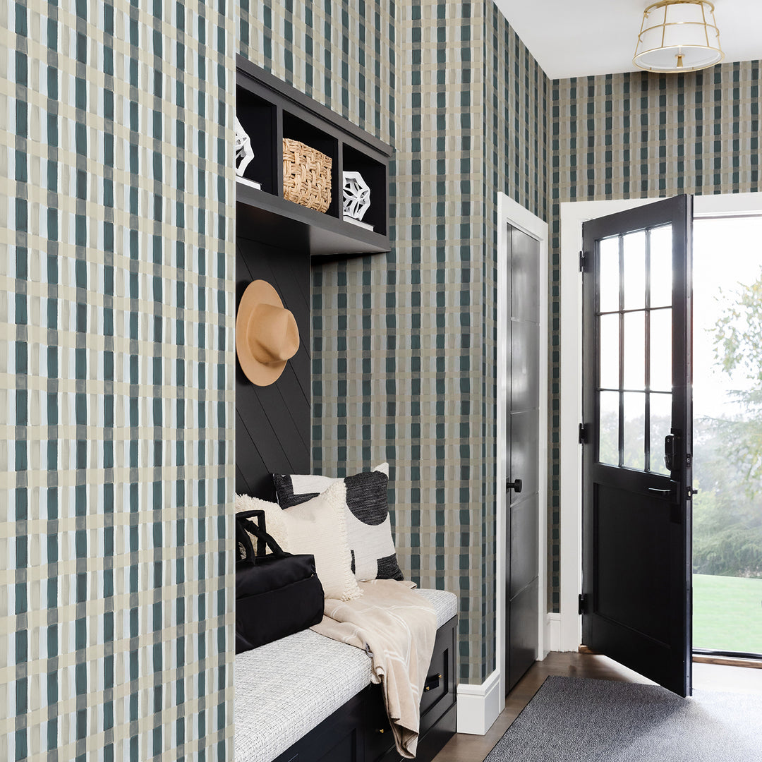 Painted Plaid -Prep School <br> Wallpaper