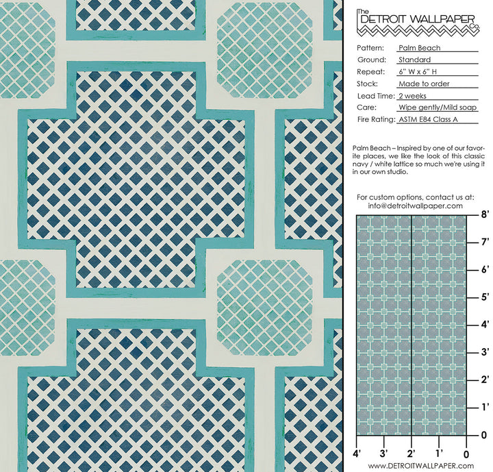 Palm Beach <br> Wallpaper - The Detroit Wallpaper Co.