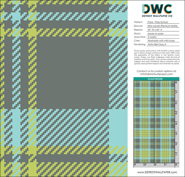 Plaid - Prep School <br> Wallpaper