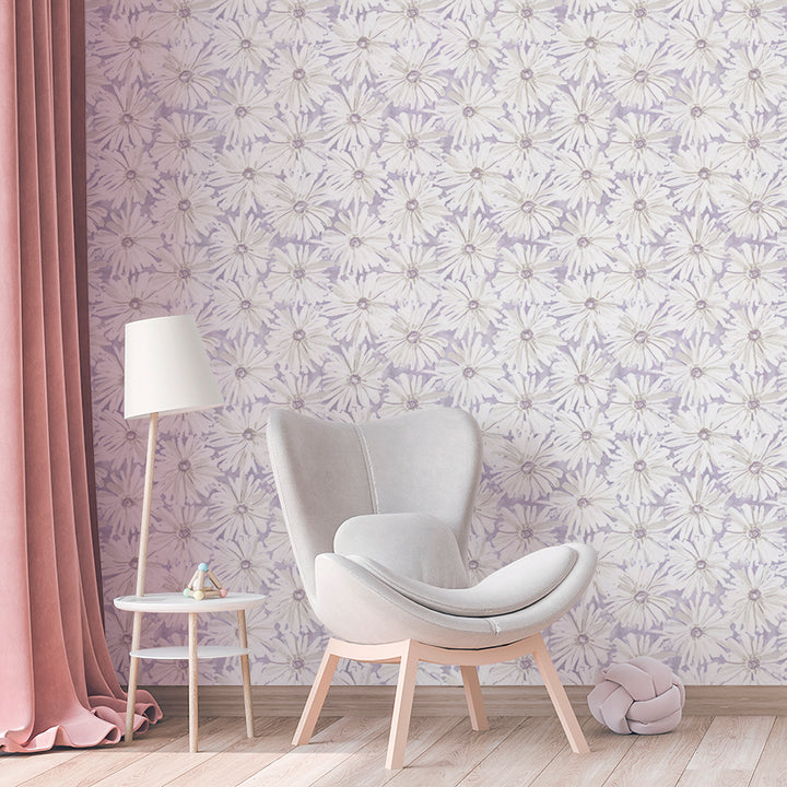 Daisy Chain - Lavender <br> Wallpaper