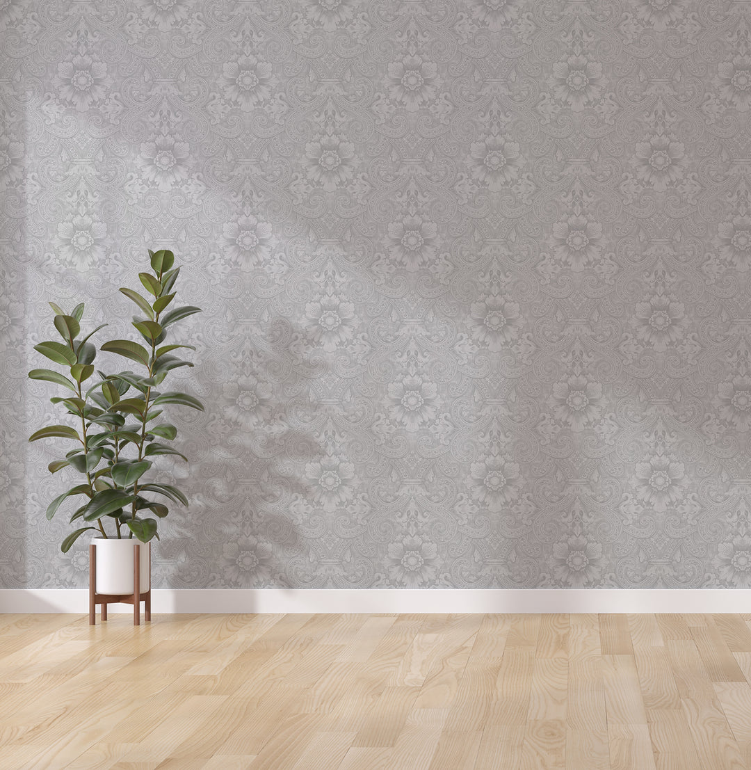 Astra - French Gray <br> Wallpaper