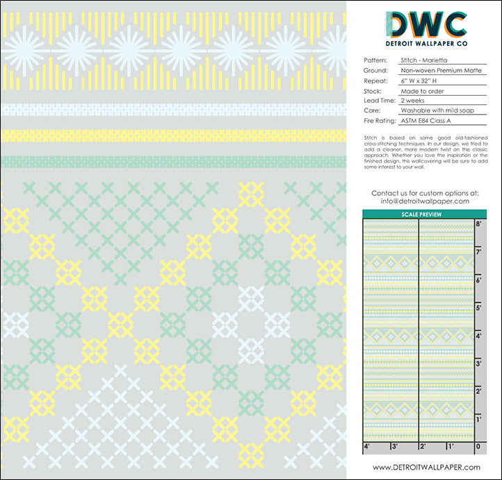 Stitch - Marietta <br> Wallpaper