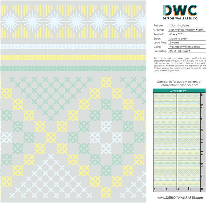 Stitch - Marietta <br> Wallpaper