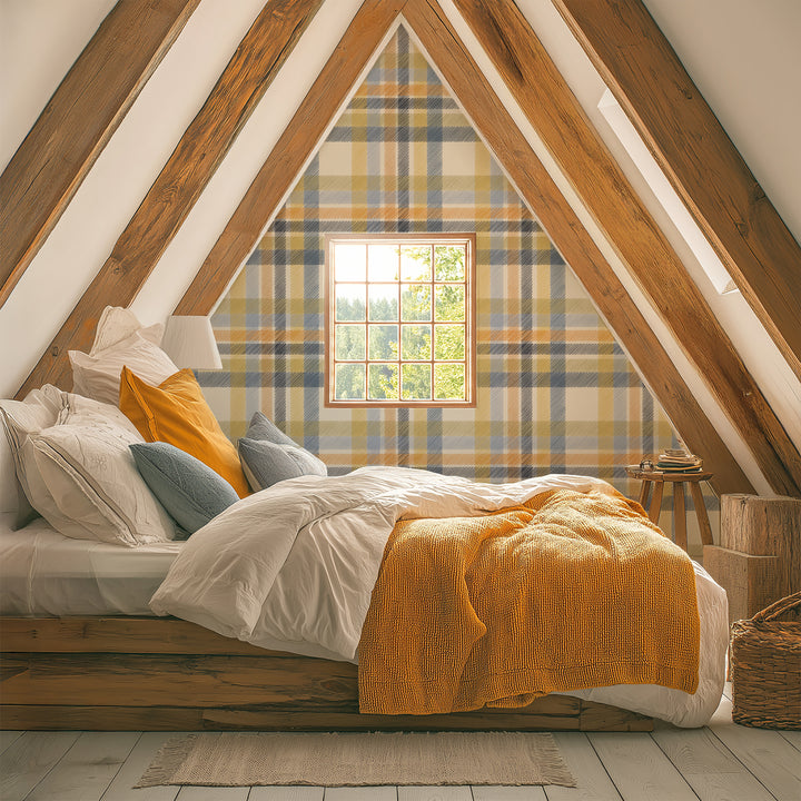 Tartan - Golden <br> Wallpaper